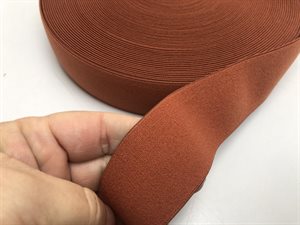 Blød elastik - velegnet til undertøj, 4 cm, marsala